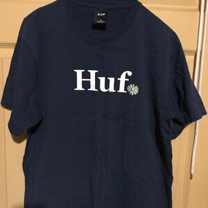 HUF In Bloom Skate T-Shirt - Navy Medium Size